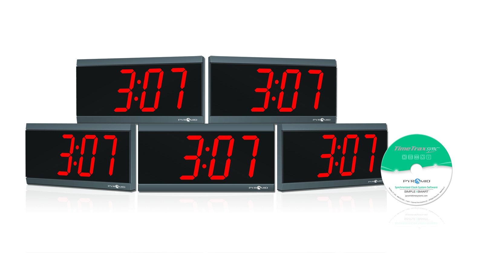 Wireless Digital Wall Clock Starter Kit Bundle O-BUN-DIG